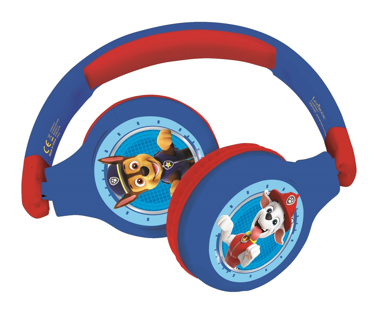 Casti wireless pliabile pentru copii Paw Patrol, LEXIBOOK, 18x17x7.5 cm, plastic/textil, albastru - imagine 7